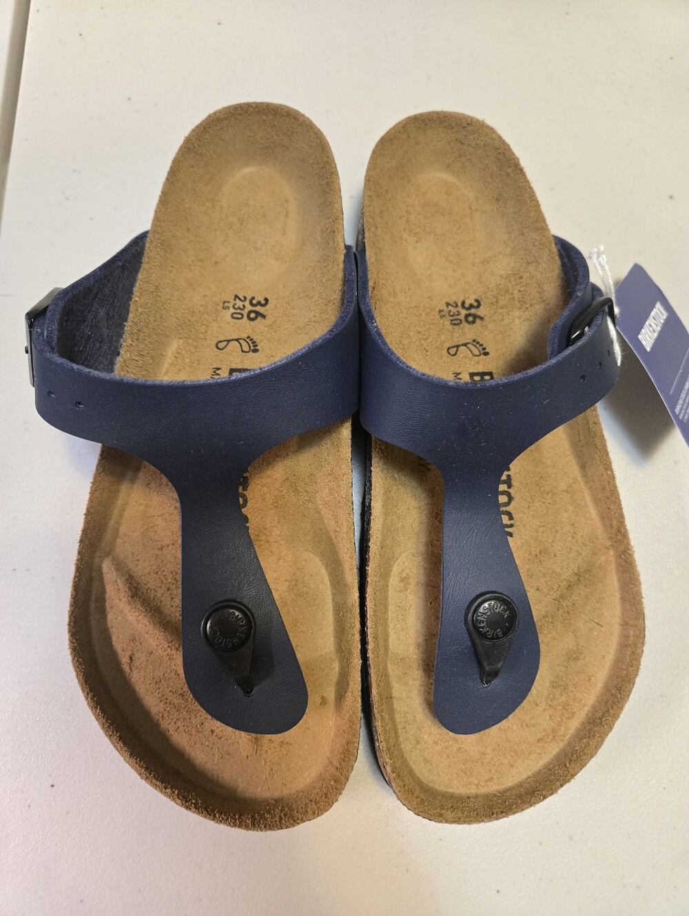 Birkinstock Gizeh BS Blue - Womans Size 5